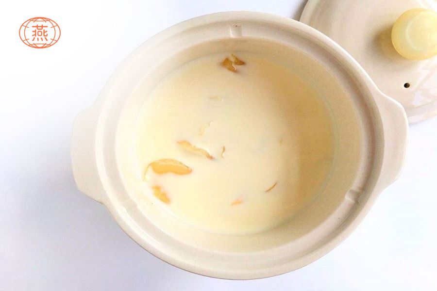 花胶燕窝炖牛奶可以喝凉的么