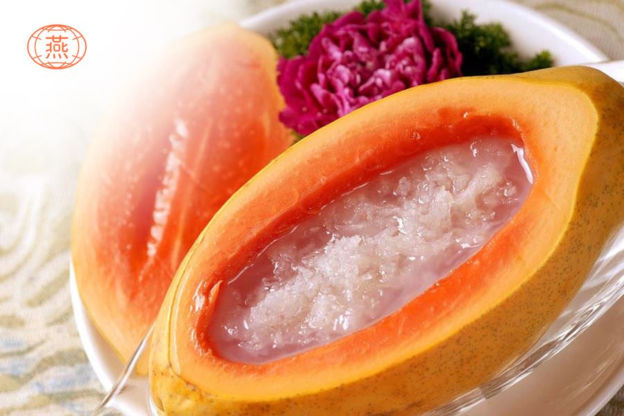 冰糖木瓜炖燕窝的做法